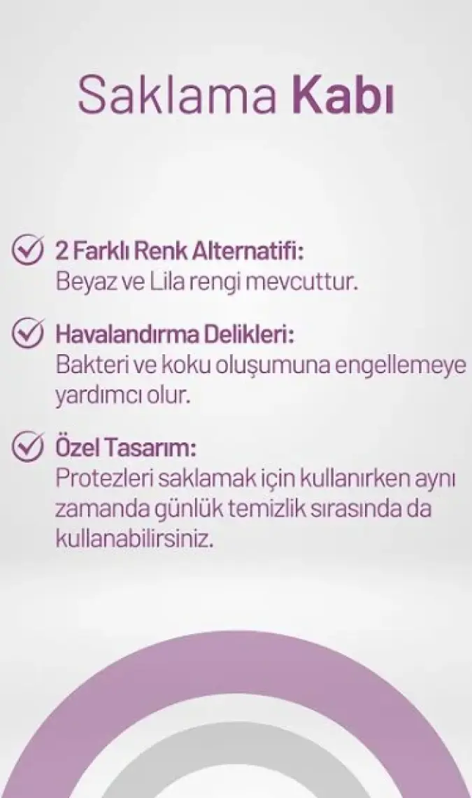 Aktident Protez Saklama Kutusu - Pembe