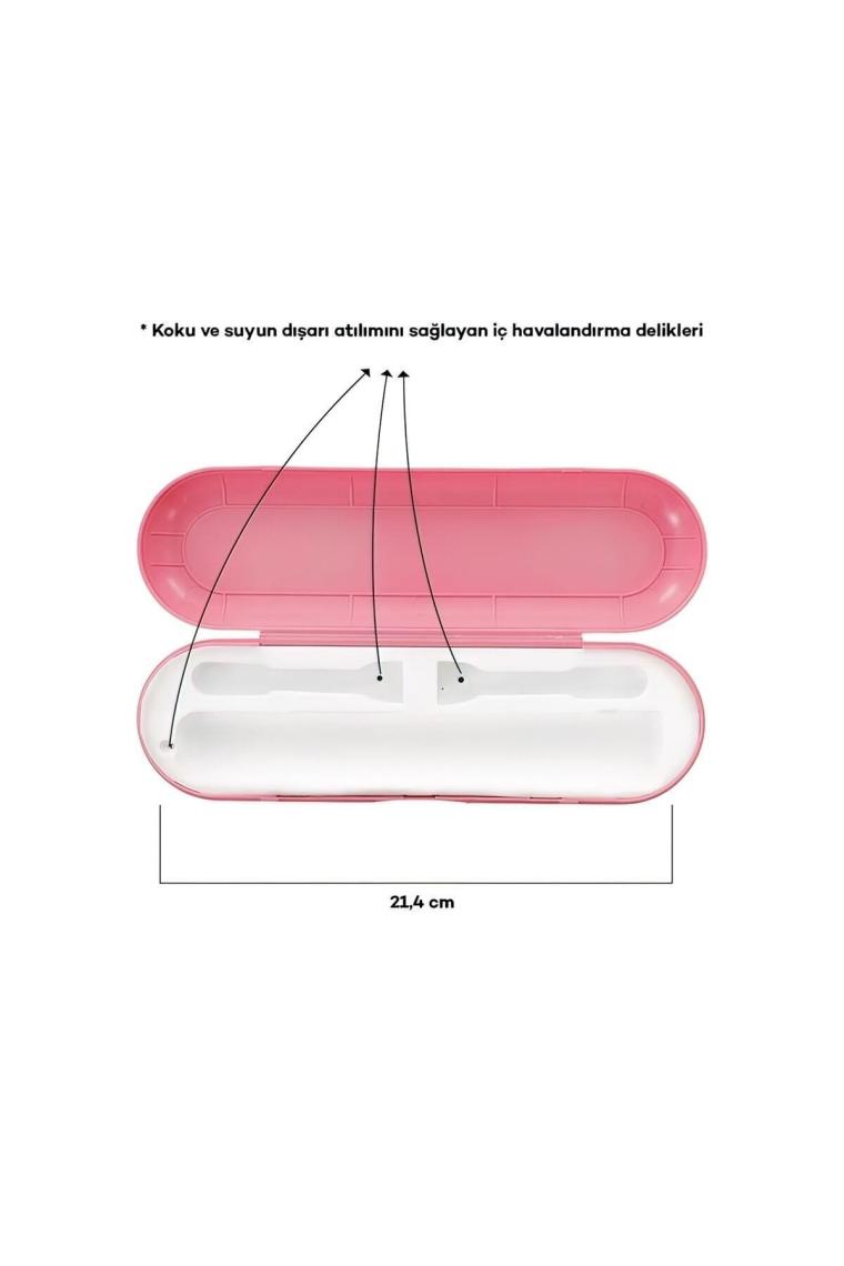 Pi&Go Şarjlı Diş Fırçası Koruma Kabı Hijyenik Seyahat Kutusu Beyaz