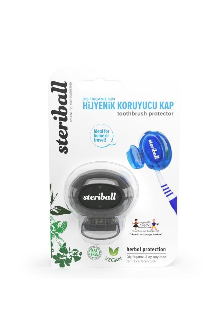 Steriball Diş Fırçası Koruma Kabı Siyah