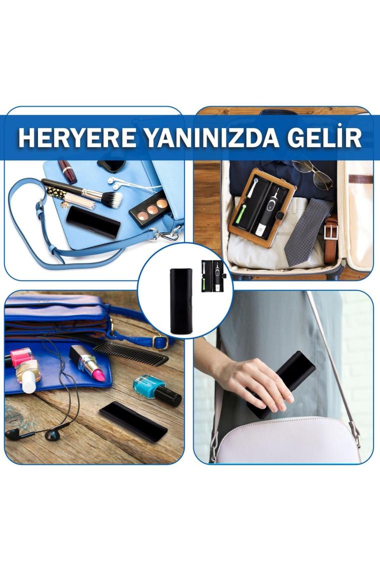 Oral B Uyumlu Şarjlı Diş Fırçası Yedek Başlığı Koruma Kabı Saklama Kabı Hijyenik Seyahat Kutusu