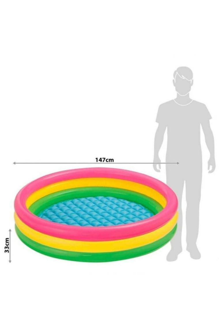 147 cm 3 Boğumlu Tabanı Şişmeli Sunset Havuz