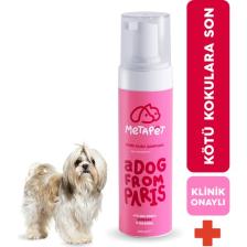 Metapet Koku Giderici Kuru Köpük Köpek Şampuanı, Doğal Ve Organik Köpek Parfümü, Yavrular Için Uygun 200 Ml
