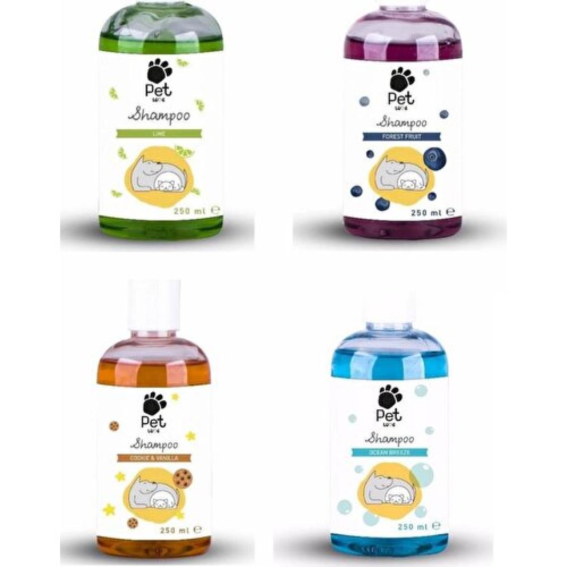 Pet Love Kedi & Köpek Şampuanı Karma Set 250 ml x 4 Adet