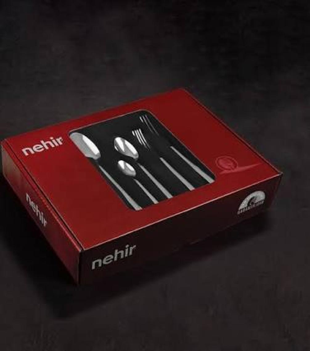 Nehir Buket Kaşık Çatal Takımı - 72 Prç. Kaşık Çatal Takımı Seti 12 Kişilik