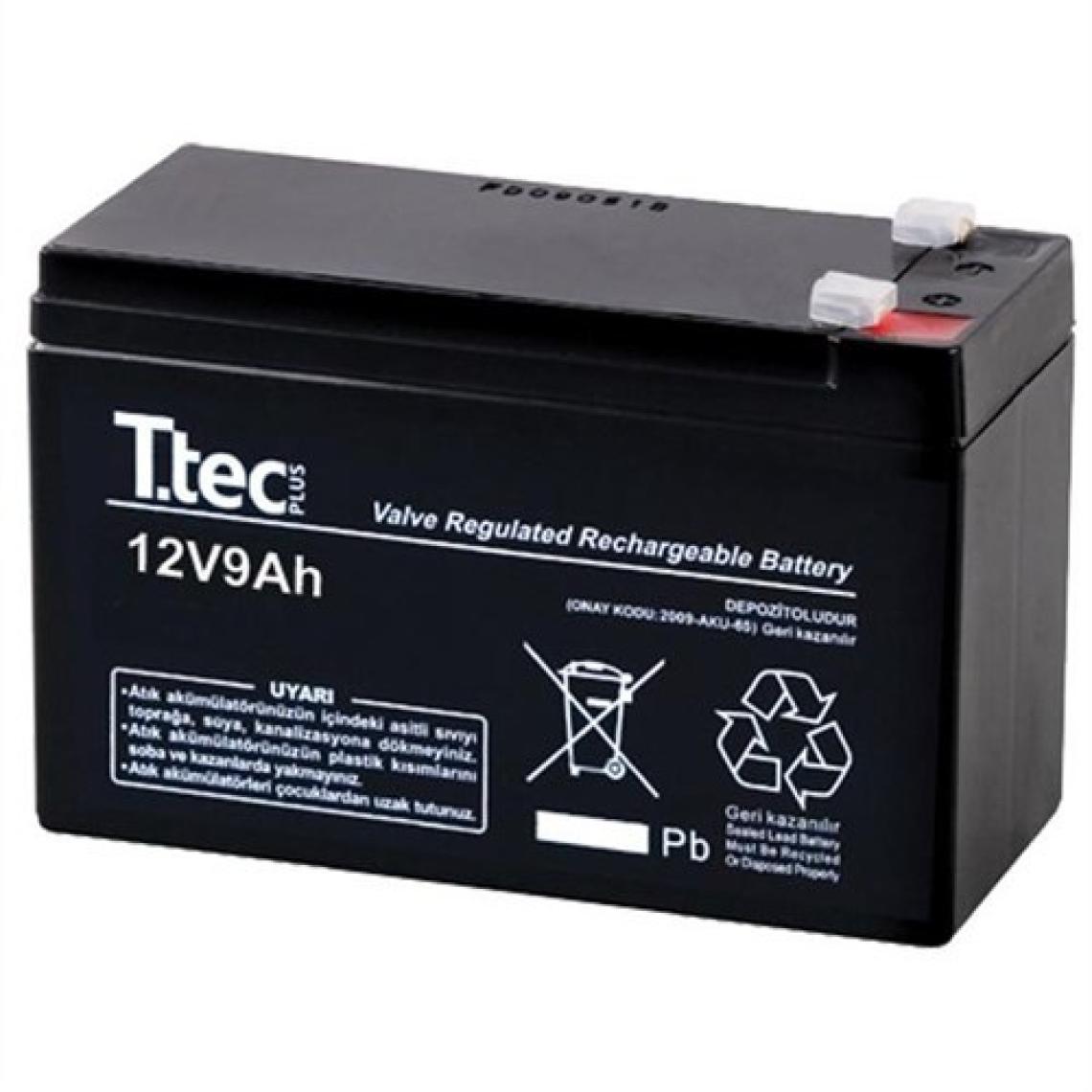 Ttec 12 Volt 9 Amper Bakımsız Kuru Akü