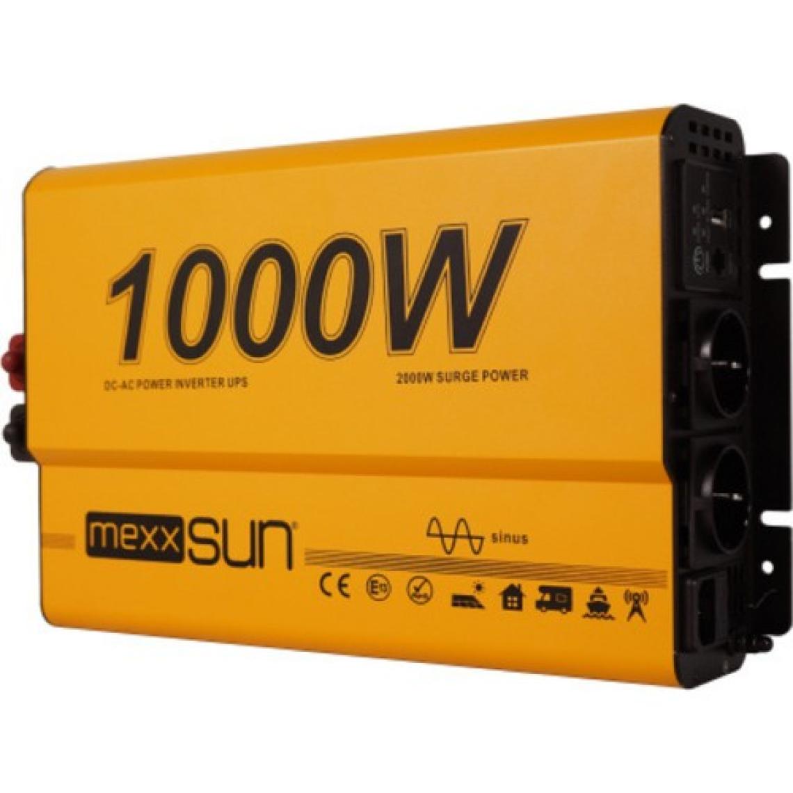 Mexxsun 12V Volt - 1000W Watt Ats Ups Şarjlı Tam Sınüs Inverter ( Ekranlı )