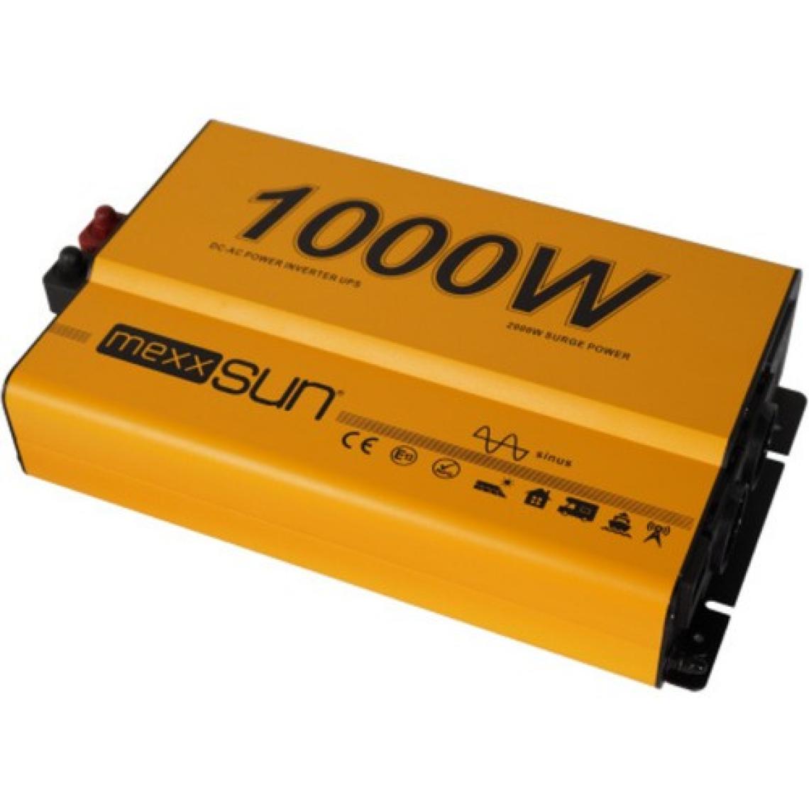 Mexxsun 12V Volt - 1000W Watt Ats Ups Şarjlı Tam Sınüs Inverter ( Ekranlı )