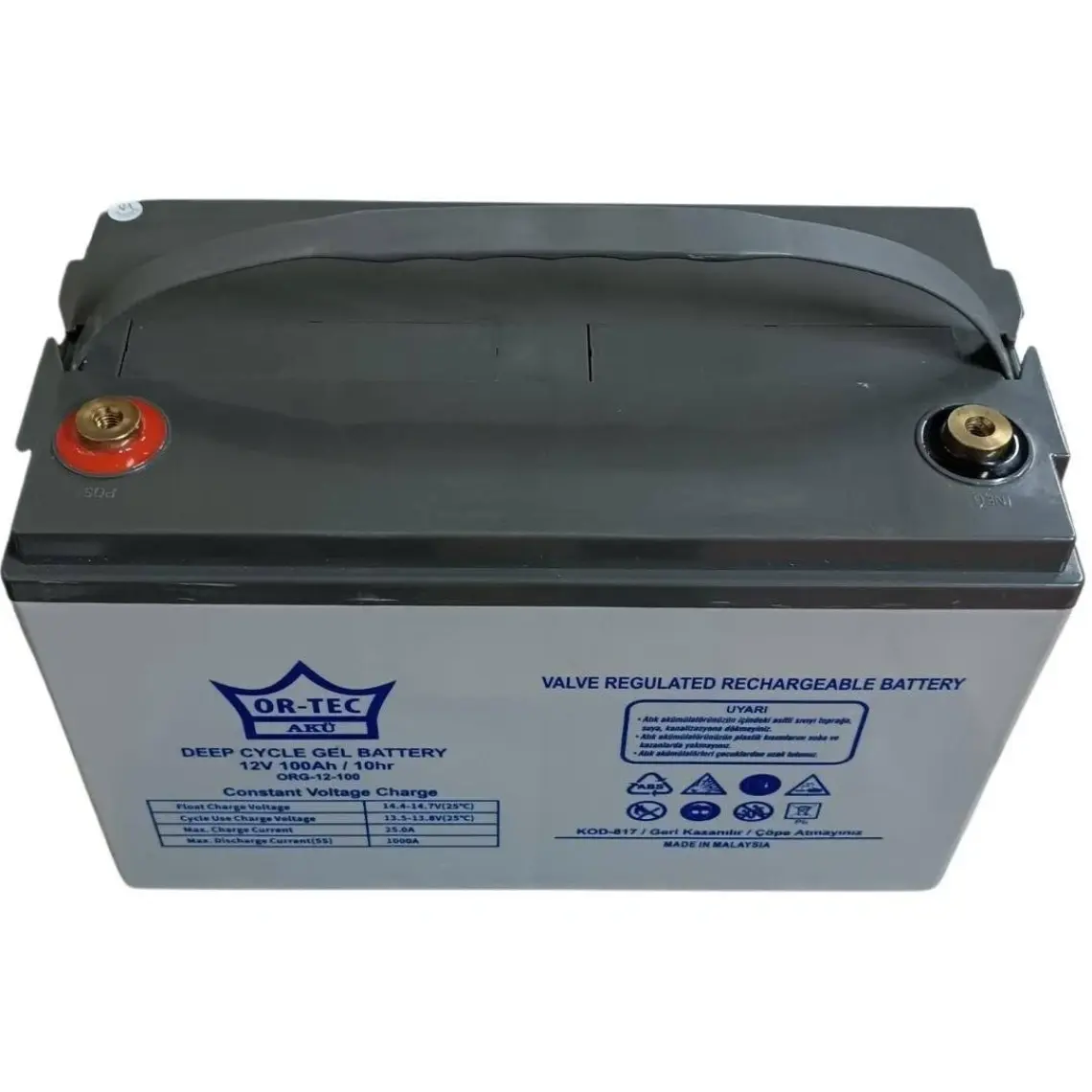 Ortec Kuru Akü 4 V 4 Ah