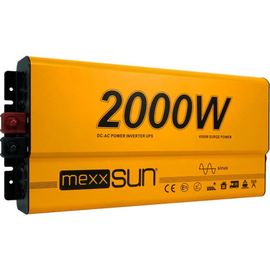 Mexxsun 12V Volt - 2000W Watt Ats Ups Şarjlı Tam Sınüs Inverter ( Ekranlı )