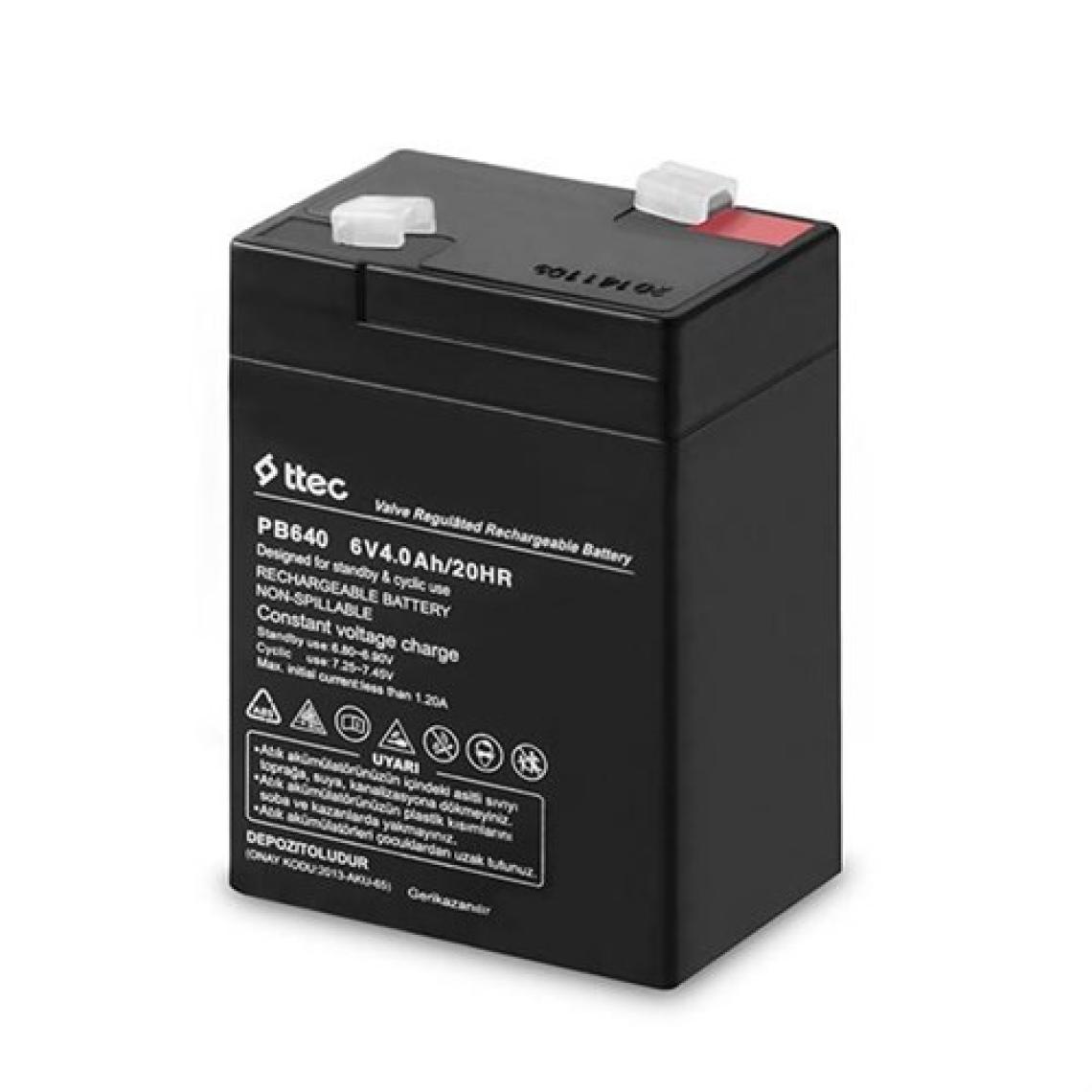 Ttec 6 Volt 4 Amper Bakımsız Kuru Akü