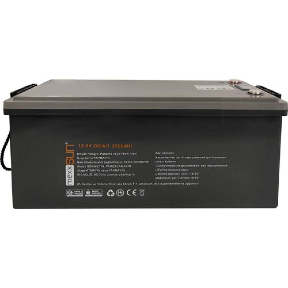 Mexxsun Lityum Akü 12,8V 200AH (Lifepo4) 2560WH