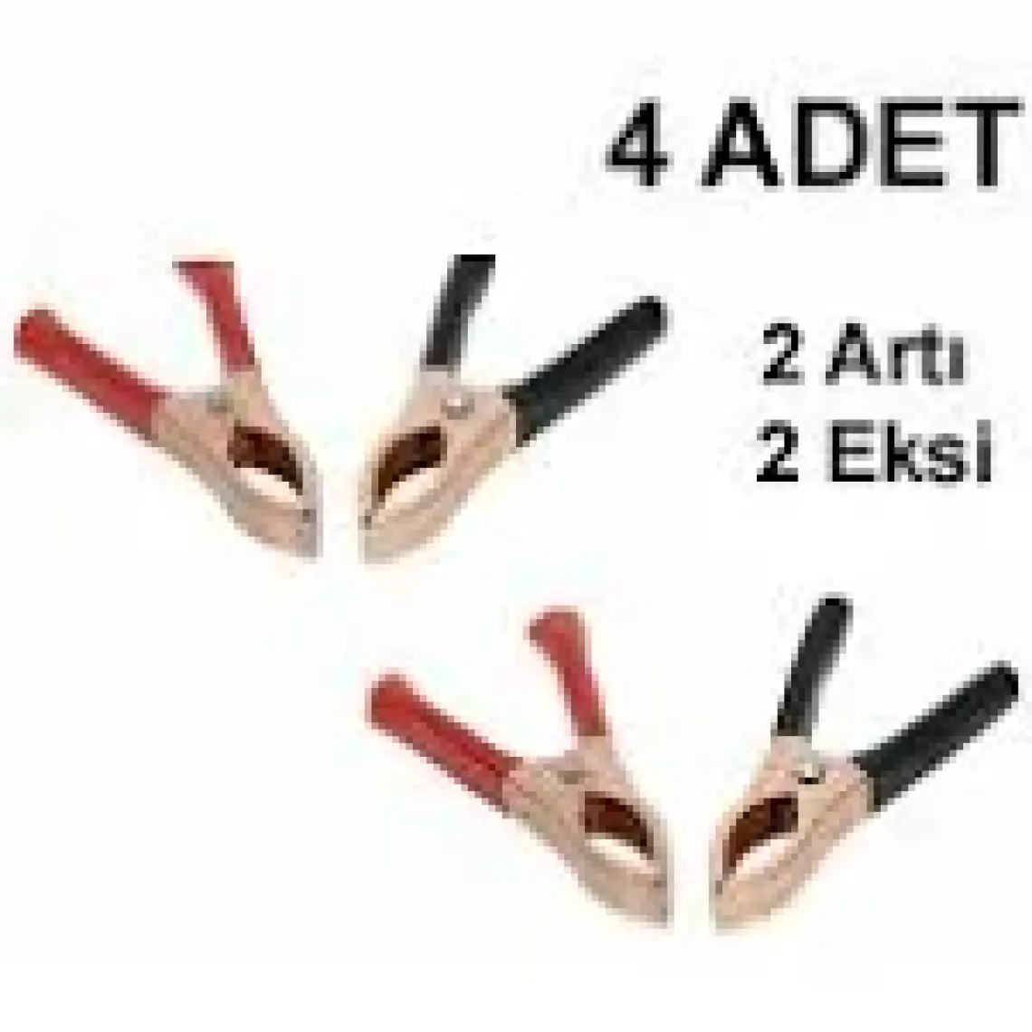 Eraks Car Accesories Akü Maşası Lüx 4 Adet 2 Takım Mini Akü Takviye Maşa 2 Artı 2 Eksi