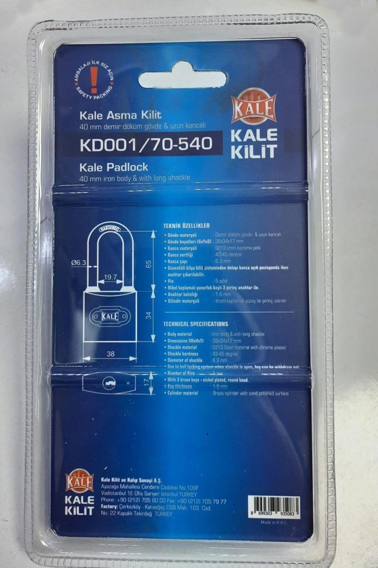 Kale Uzun Kancalı Asma Kilit