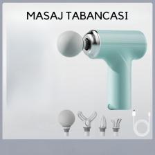 Tiffany Masaj Tabancası Sporcu Masaj Aleti 6mm 4 Farklı Başlık Şarjlı Profesyonel Masaj Aleti TP-1028