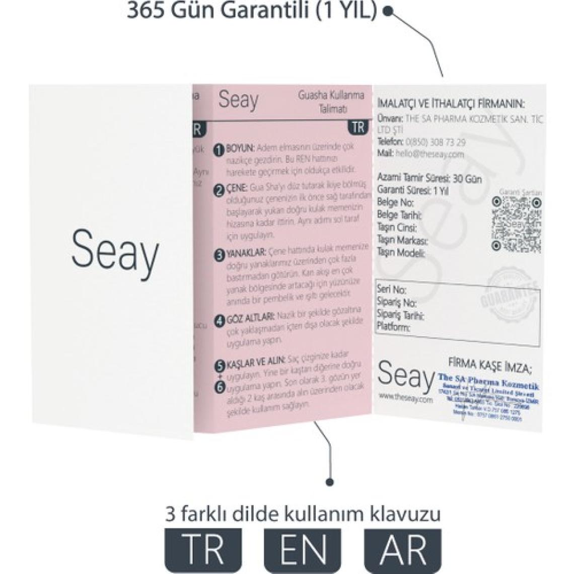 Seay Yeşim Taşı (JADE) Tırtıklı Melek Kanadı Gua Sha Yüz Masaj Aleti Değerli Doğal Taş Sertifikalı