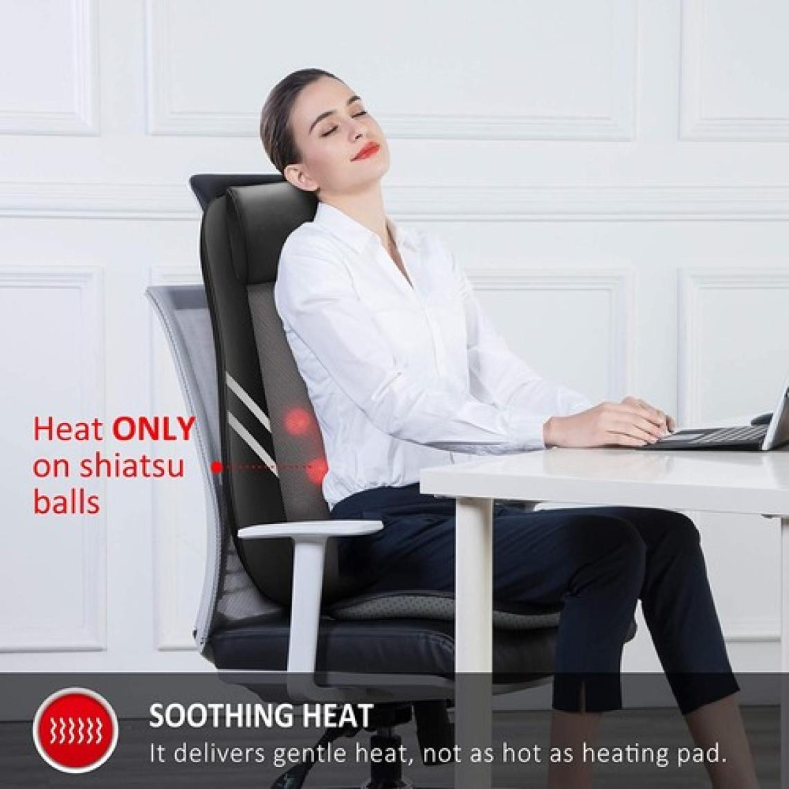 Eragon ERG-783 Shiatsu 8 Nodes Ovmalı Isıtmalı Masaj Koltuğu Minderi Masaj Aleti