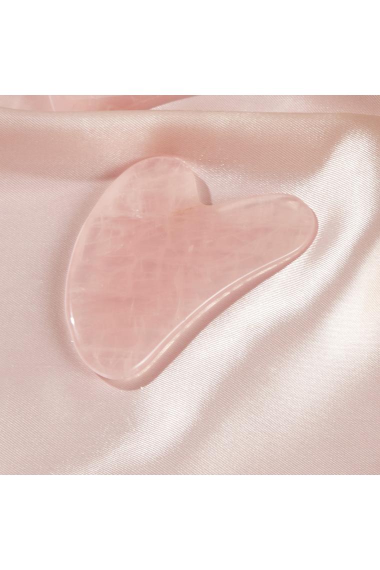 Rose Quartz Heart - Gua Sha
