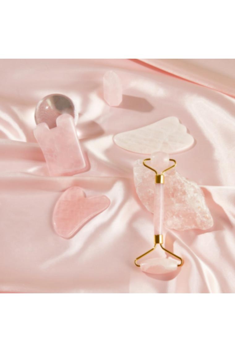 Rose Quartz Heart - Gua Sha
