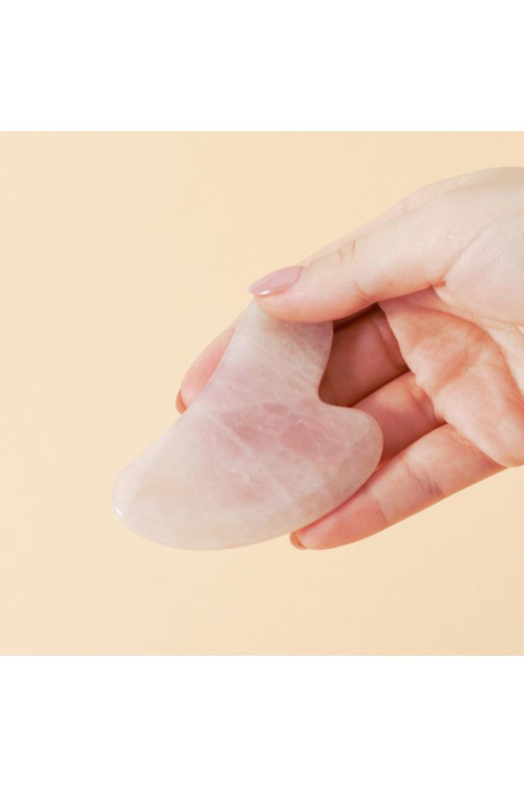 Rose Quartz Heart - Gua Sha