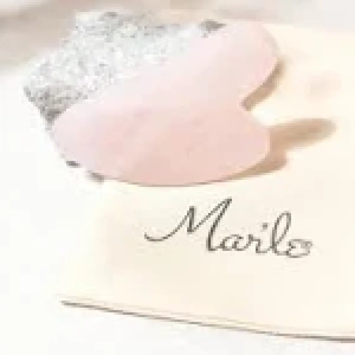 Mar'le Rose Quartz Kalp Masaj Taşı