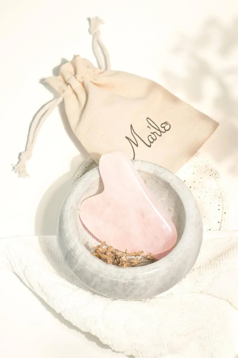 Mar'le Rose Quartz Kalp Masaj Taşı