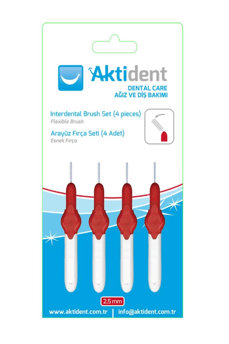 Arayüz Fırça Seti 0,50 Mm Kırmızı 4 Adet