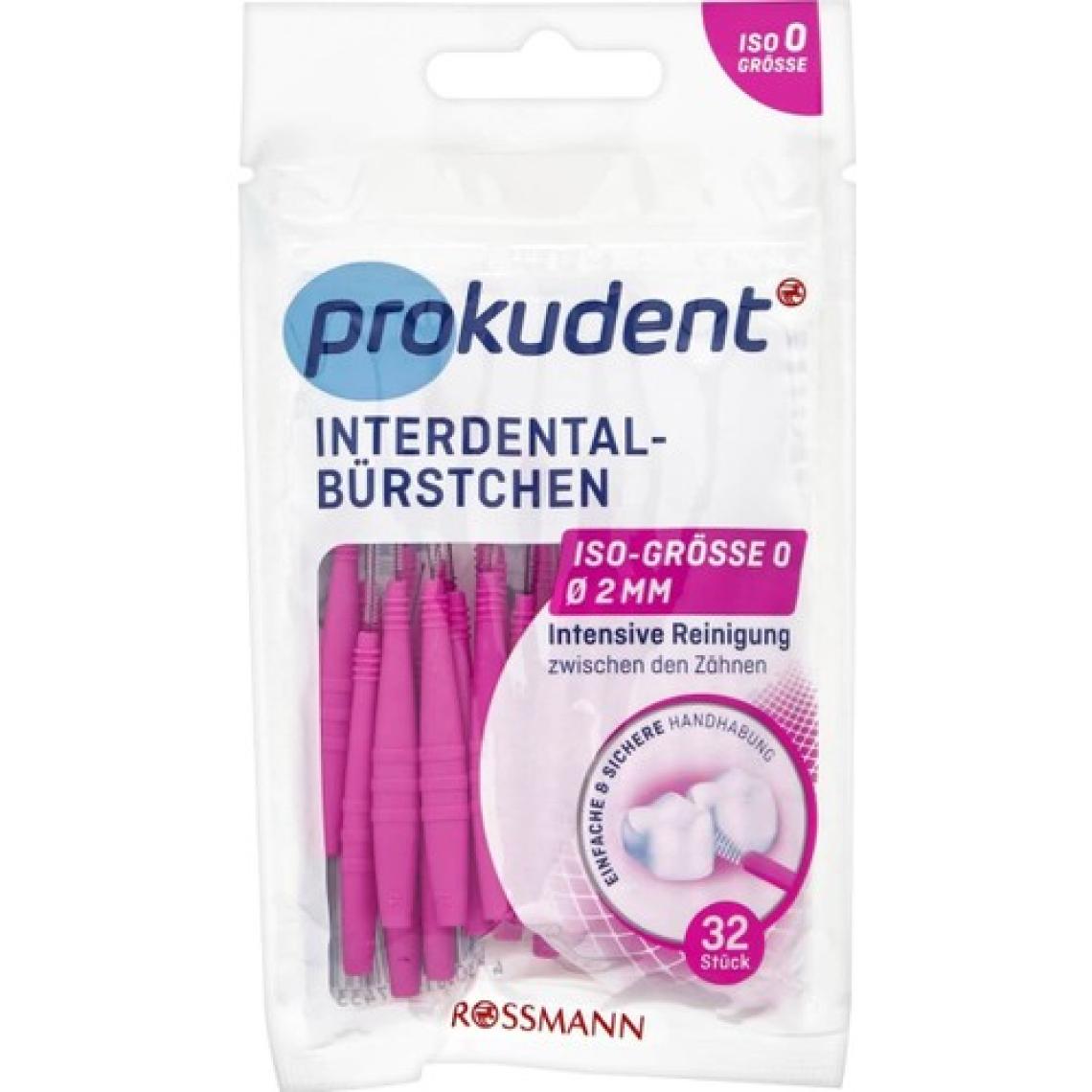 Prokudent Pembe Arayüz Fırçası Tel 0,4 mm - Dış Fırça 2 mm  32 Adet