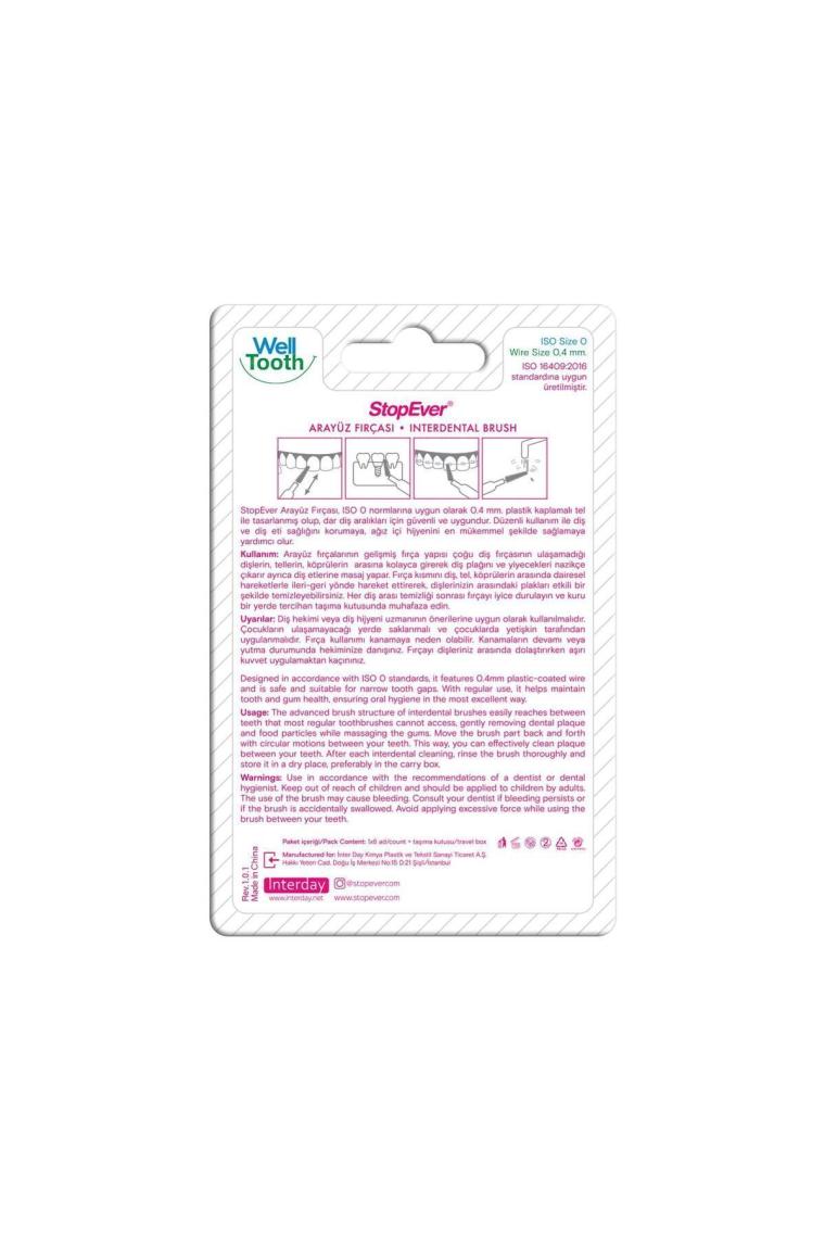 Stopever Well Tooth Metal Arayüz Firçası Pembe