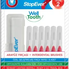 Stopever Well Tooth Metal Arayüz Firçası Kırmızı