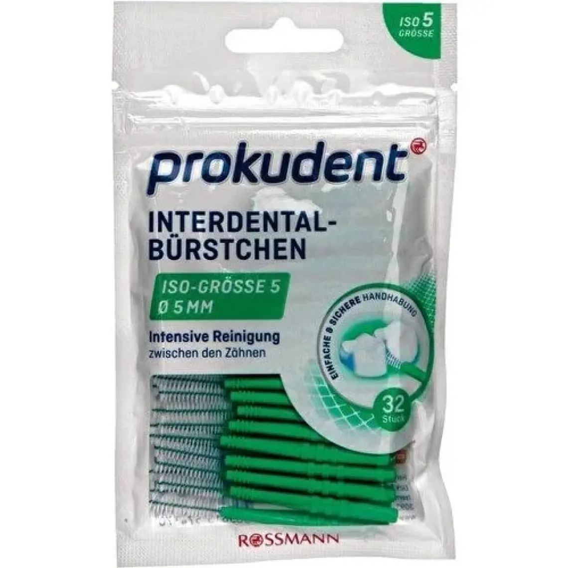 Prokudent Yeşil Arayüz Fırçası 0,8 mm - 32 Adet