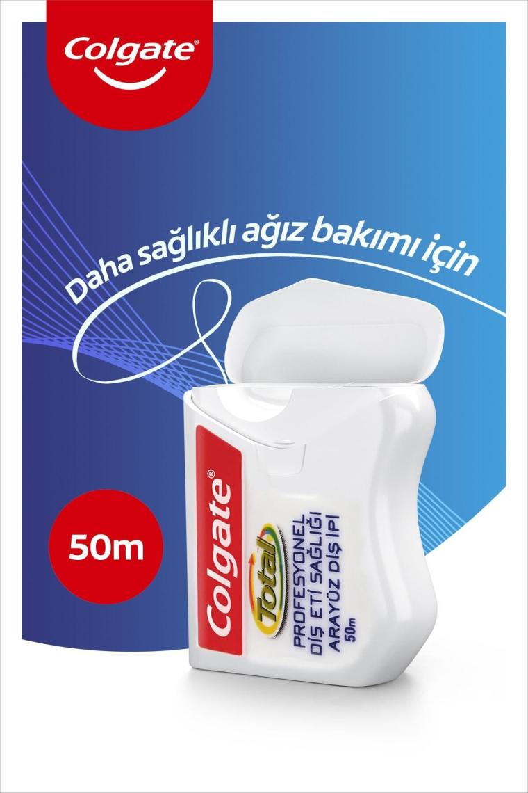 Total Profesyonel Diş Eti Sağlığı Arayüz Diş İpi 50 m