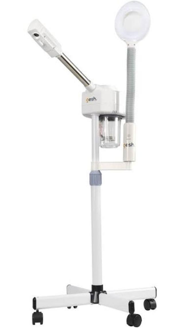 Gesh DT-318M Büyüteçli Looplu LED Işıklı Sıcak Buhar Ozonlu Yüz Buhar Makinesi Vapozon - Ayaklı - Profesyonel Cilt Bakımı