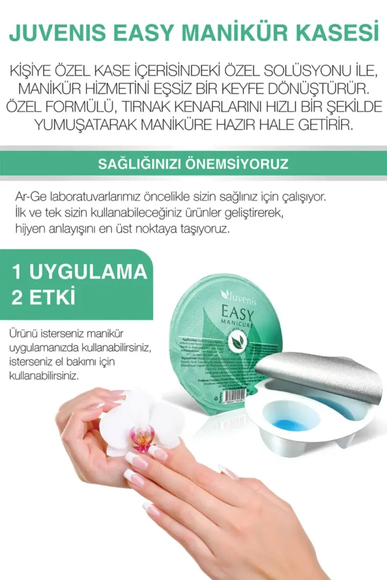 Kuafördepo Juvenis Kremli Manikür Kasesi 50ML Tek Kullanımlık