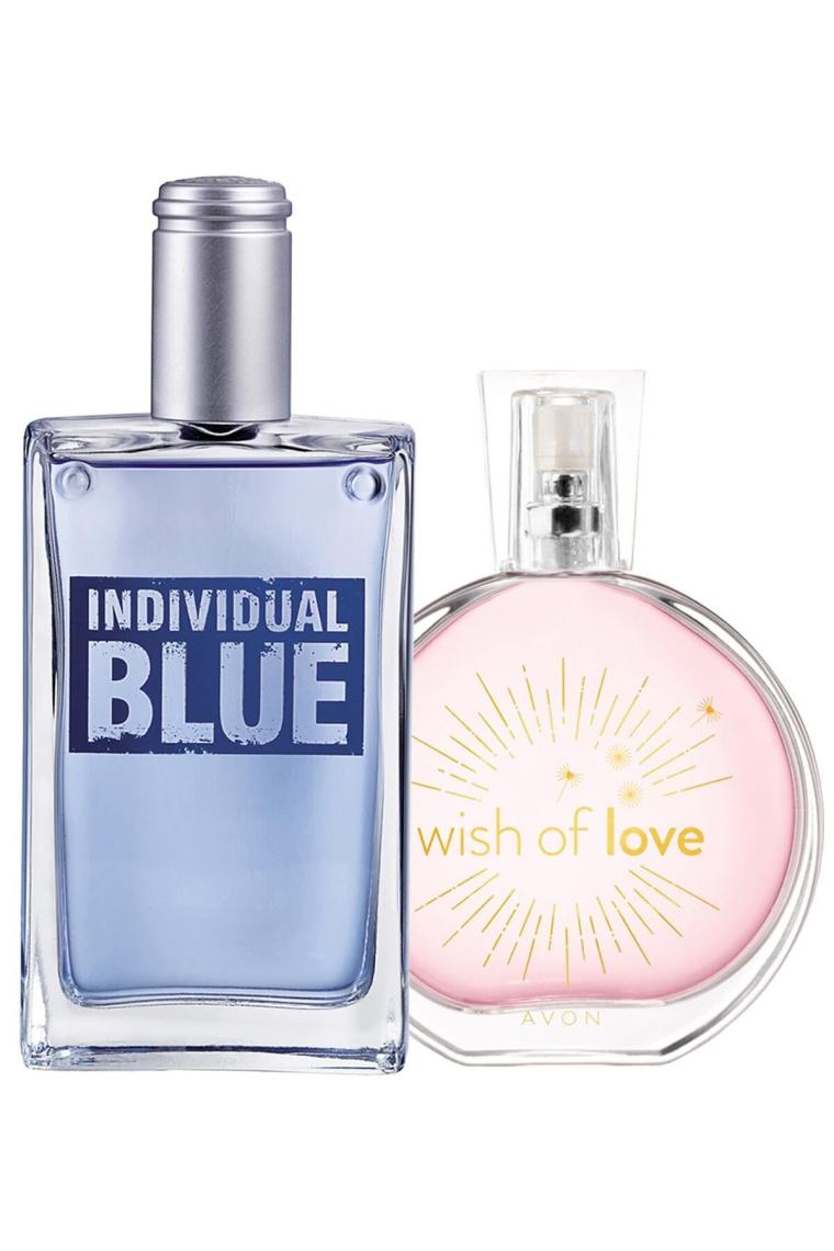 Avon Individual Blue Erkek Parfüm ve Wish Of Love Kadın Parfüm Paketi 150 ml