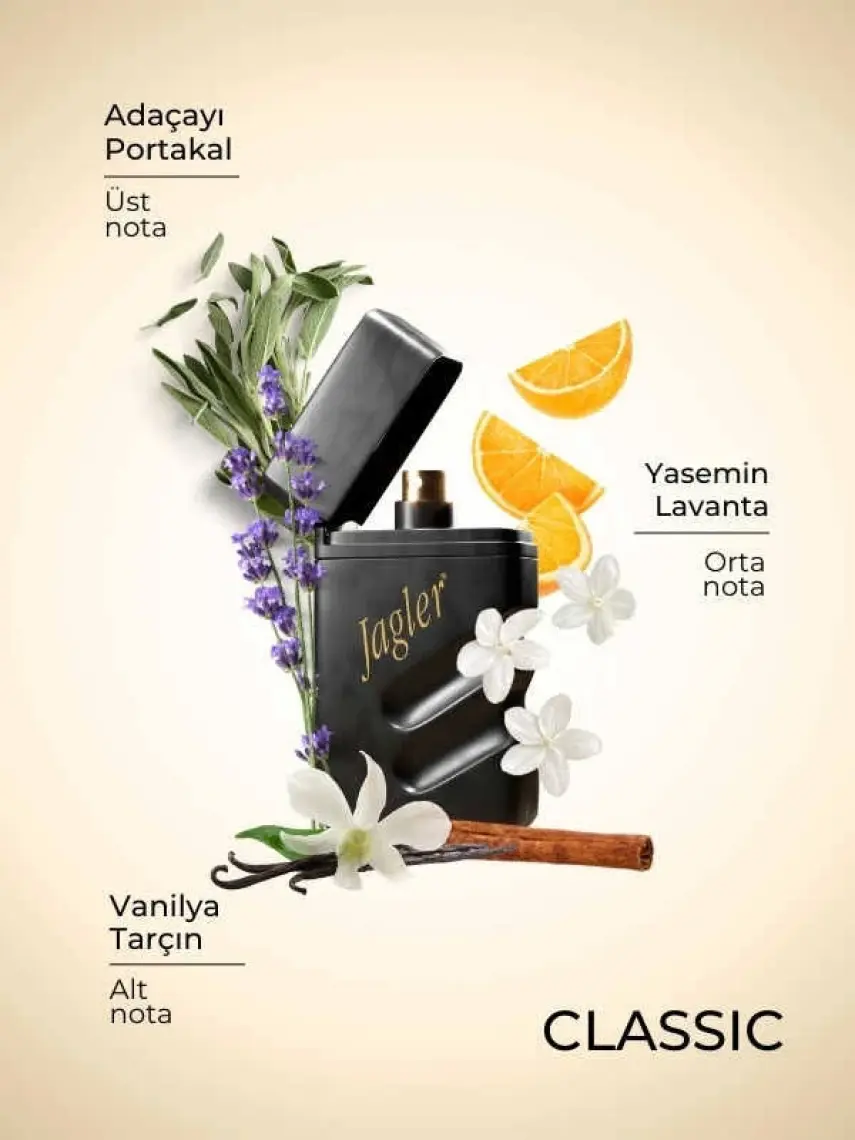 JAGLER Classic Erkek Parfüm Seti 90 ml EDT + 150 ml Deodorant