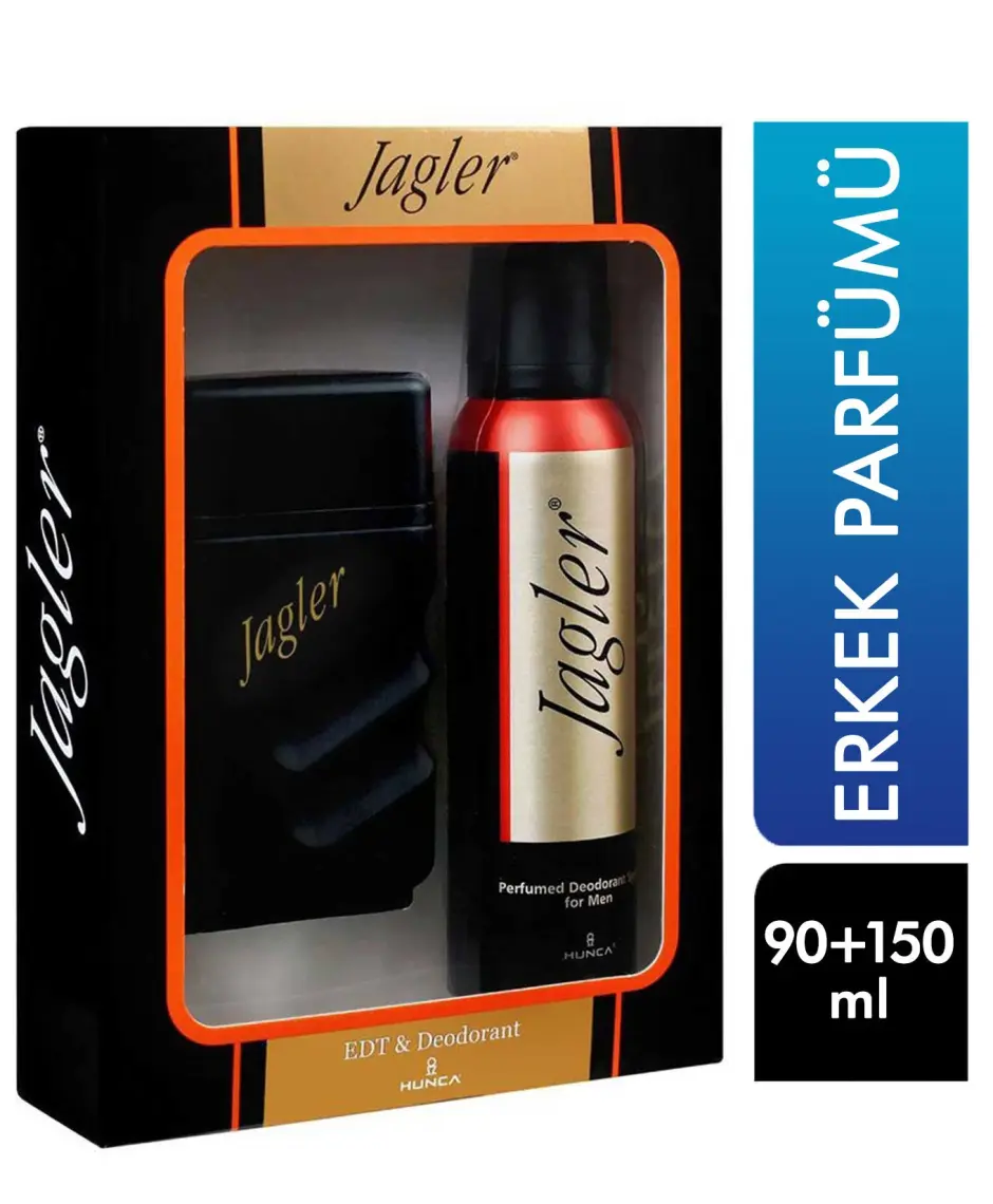JAGLER Classic Erkek Parfüm Seti 90 ml EDT + 150 ml Deodorant