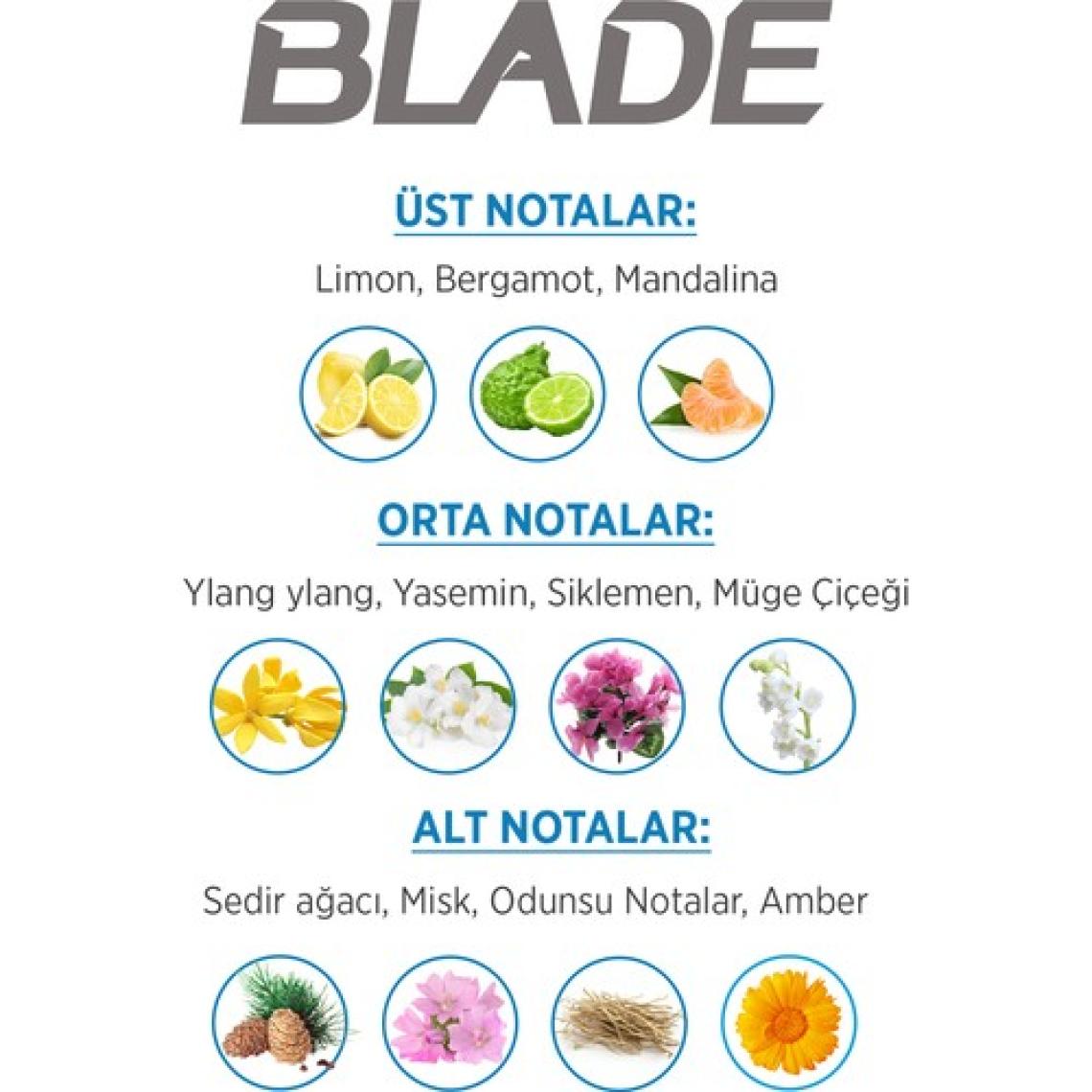 Blade Marine Fresh EDT Erkek Parfüm 70 ml & Deodorant 3 x 150 ml