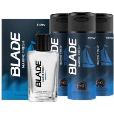 Blade Marine Fresh EDT Erkek Parfüm 70 ml & Deodorant 3 x 150 ml