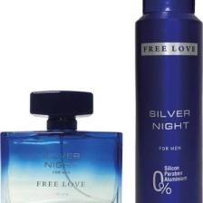 Free Love Silver Night Edp Erkek Parfüm 100 ml ve Deodorant 150 ml