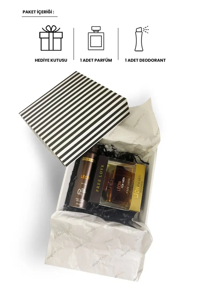 Free Love Leon Edp Erkek Parfüm 100 ml ve Deodorant 150 ml