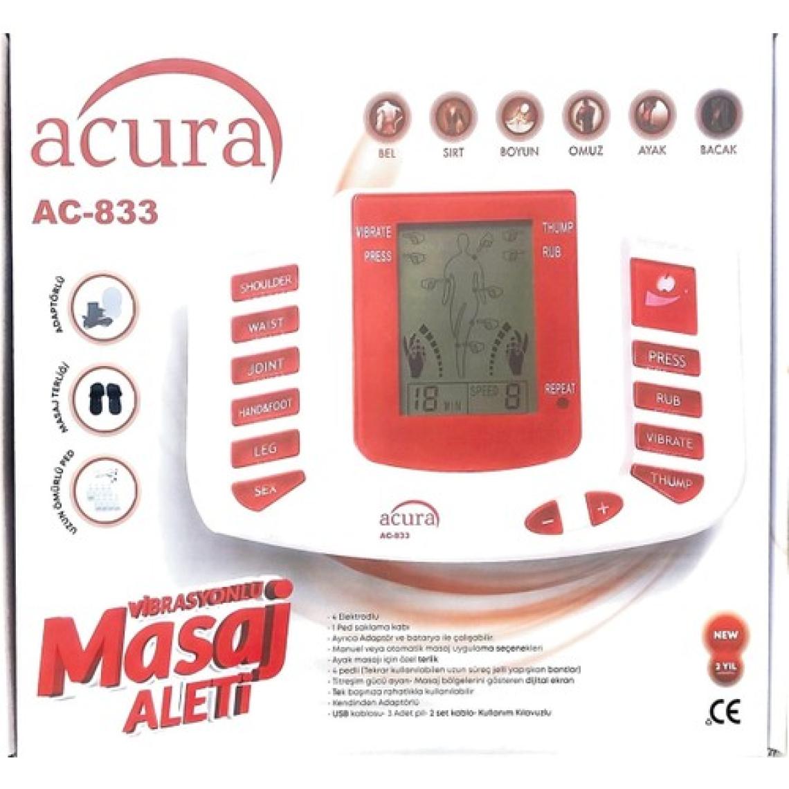 Acura AC-833 Ultra Masaj Aleti Cihazı