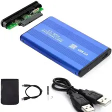 Maxgo 2001b 2.5" Usb Harici Ssd Harddisk Hdd Kutusu Sata Hard Disk Harici - Kılıf - Mavi