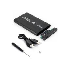 Wozlo 2.5 USB Sata HDD SSD Harddisk Kutusu Alüminyum Gövde Harici HDD Kutu - Siyah