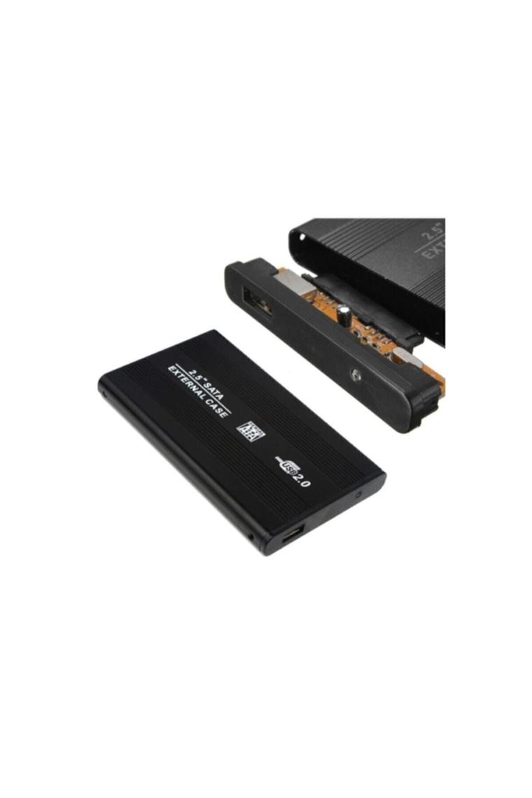 Wozlo 2.5 USB Sata HDD SSD Harddisk Kutusu Alüminyum Gövde Harici HDD Kutu - Siyah
