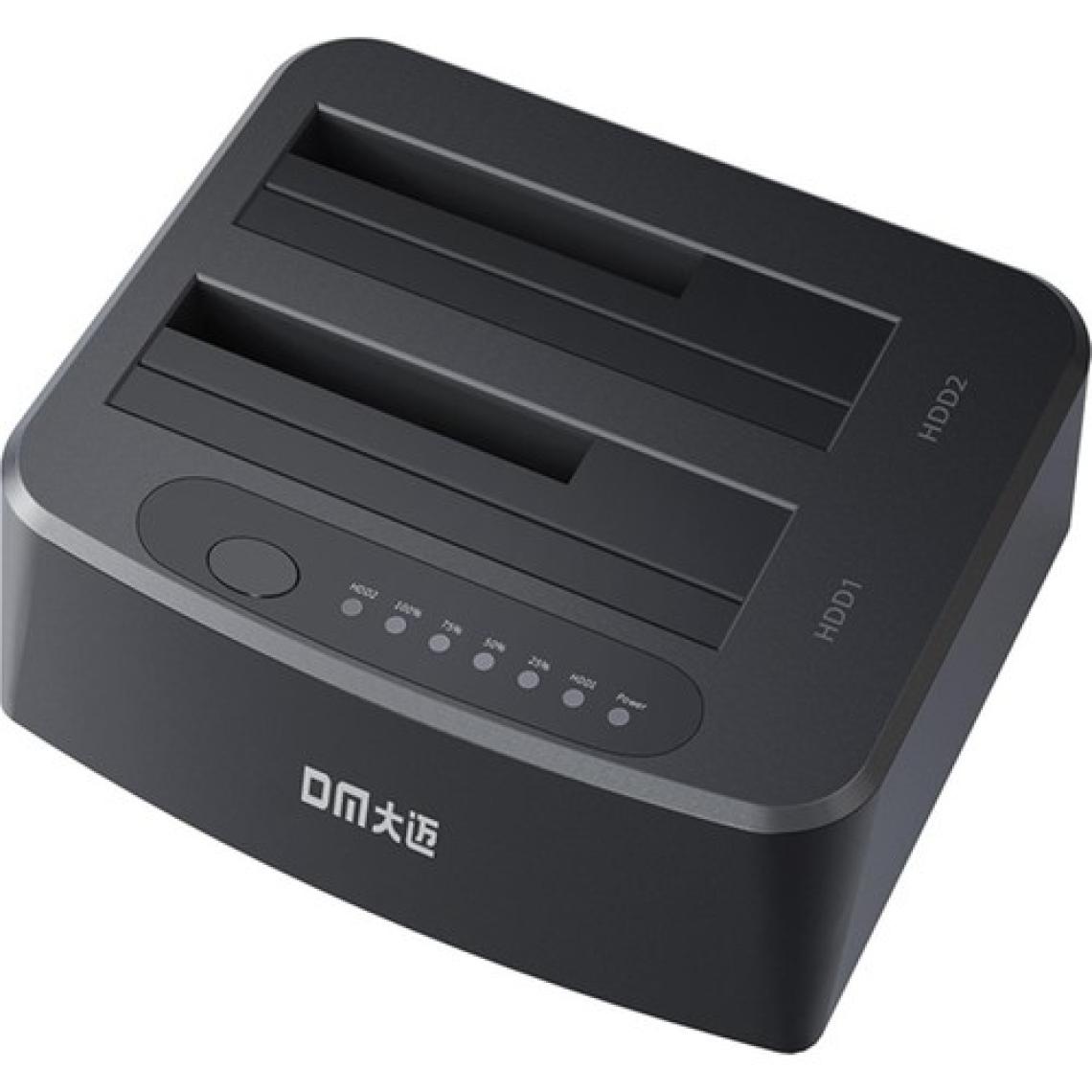 Dm Çift Slotlu Offline Clone Usb3.0 Sata 2.5 / 3.5 Inch HDD SSD Dock Station Klonlama
