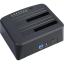Dm Çift Slotlu Offline Clone Usb3.0 Sata 2.5 / 3.5 Inch HDD SSD Dock Station Klonlama