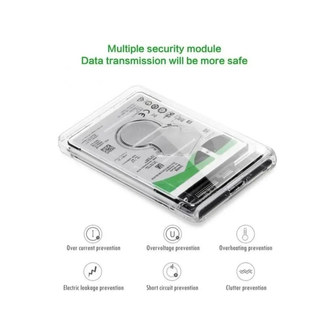 Alfais 4266 2.5" USB 3.0 Harici SSD Harddisk Şeffaf Taşınabilir HDD Kutusu