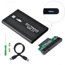 Wozlo 2.5 Sata HDD USB 3.0 Harddisk Kutu - Aluminyum Gövde + Kılıf