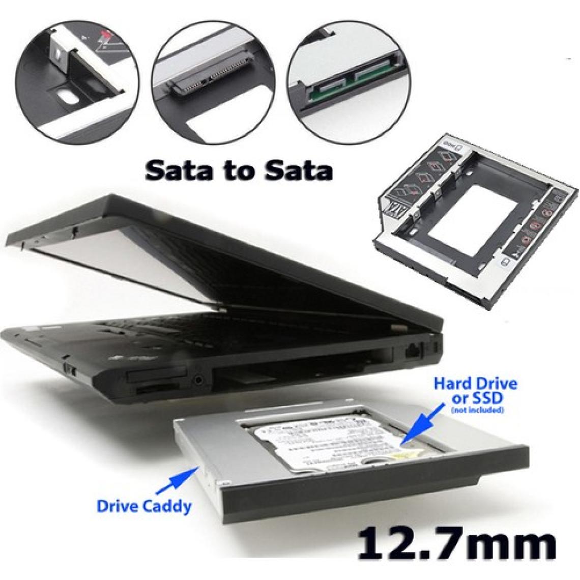 DVD Yuvasına Takılan SSD HDD Kutusu 12.7mm HDD Caddy Kızak