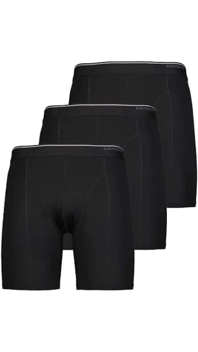 BLACKSPADE 9683 ERKEK TENDER COTTON  3 LÜ SİYAH BOXER